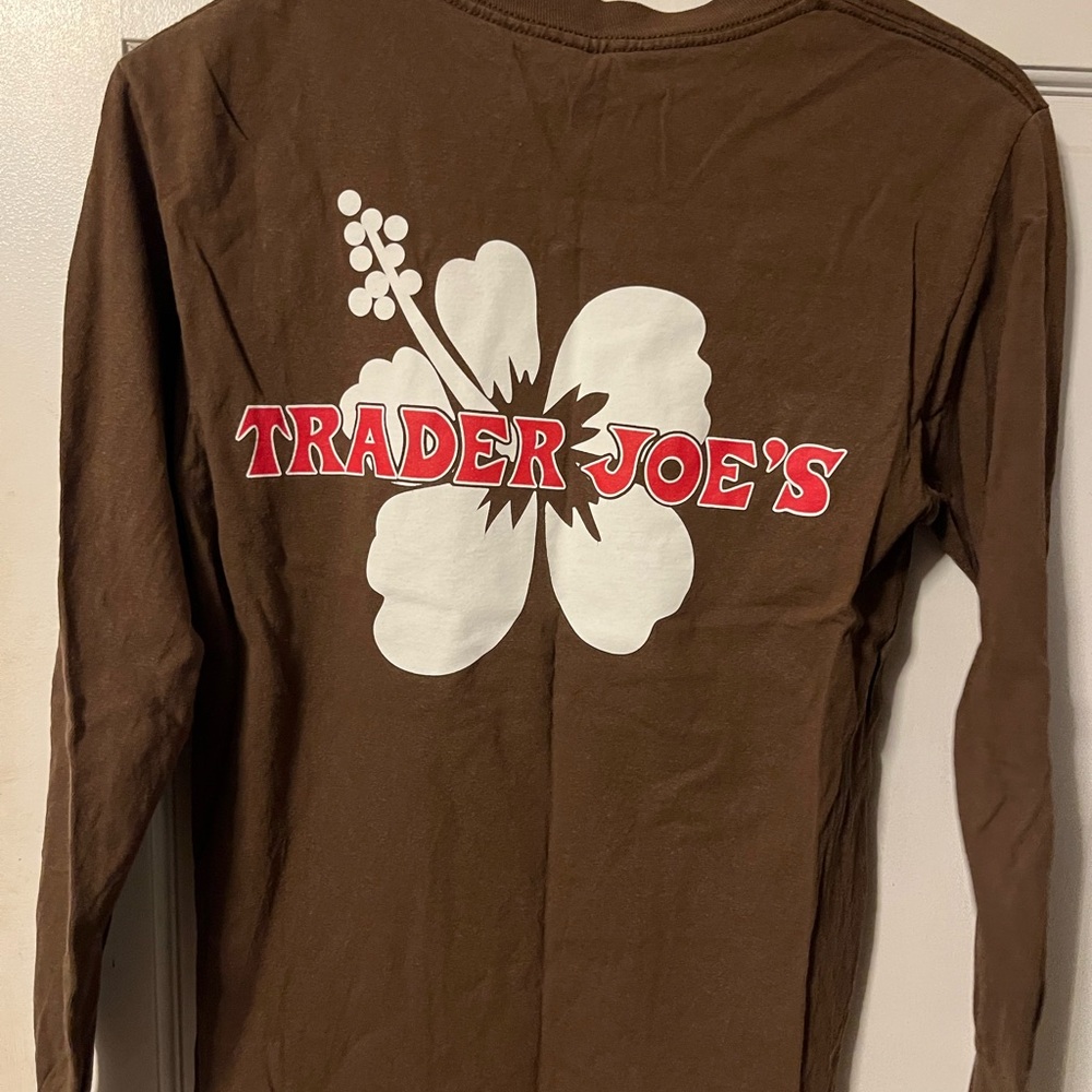 Trader Joe's Brown Long Sleeve Tee